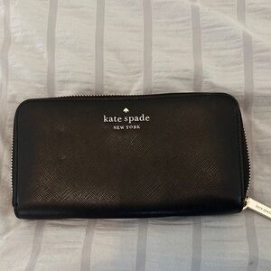 Kate Spade Black Zip Wallet